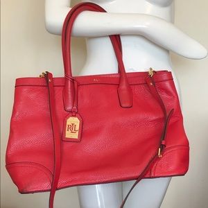 Red/Orange Ralph Lauren bag